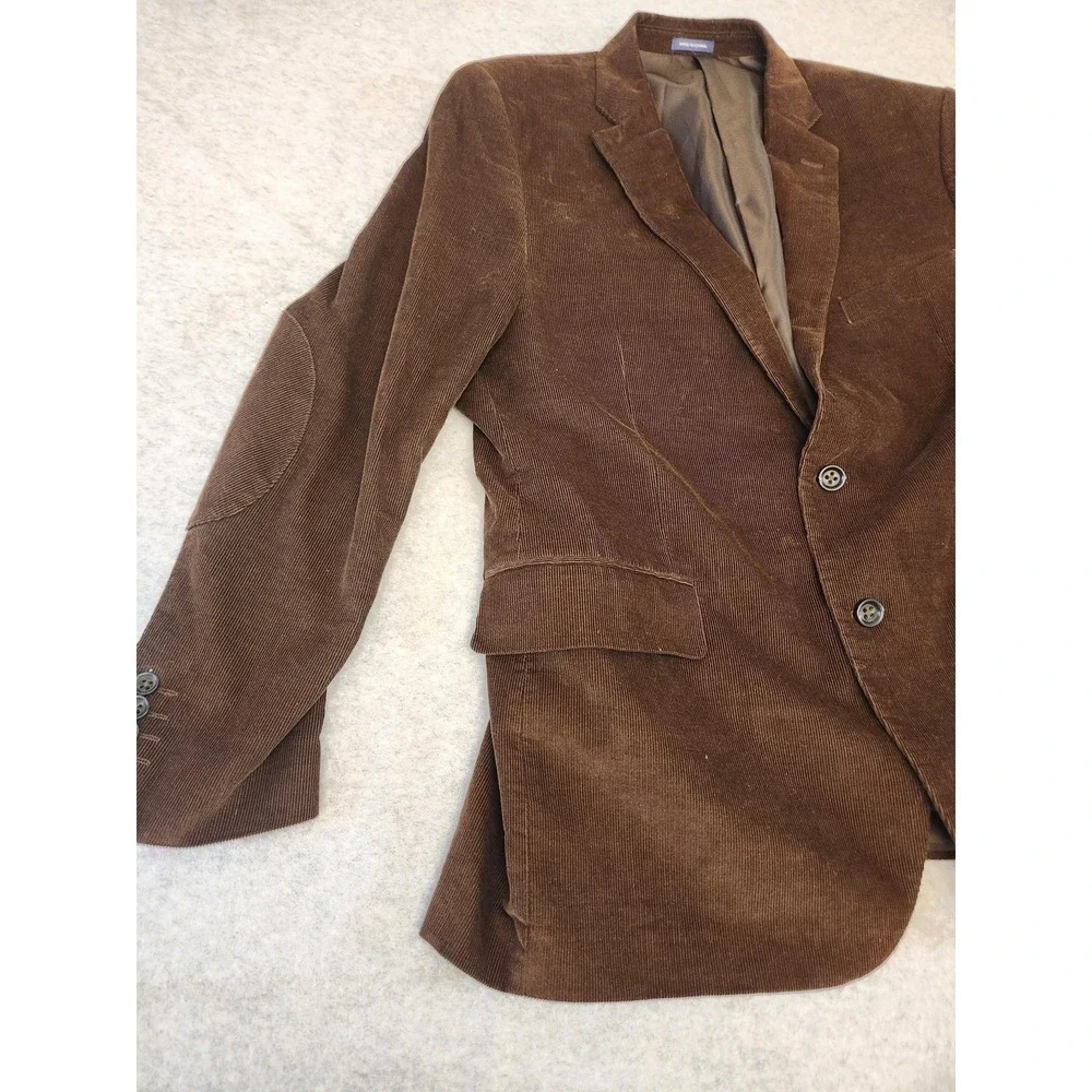 Stafford Sport Coat Mens 44 Regular Brown Corduroy Signature Classic Fit Blazer‎